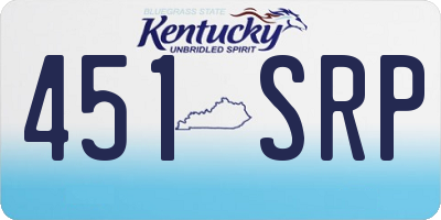KY license plate 451SRP