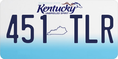 KY license plate 451TLR