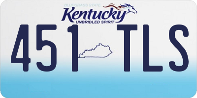 KY license plate 451TLS