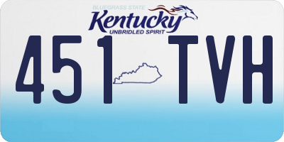 KY license plate 451TVH