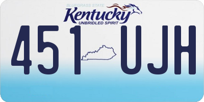 KY license plate 451UJH