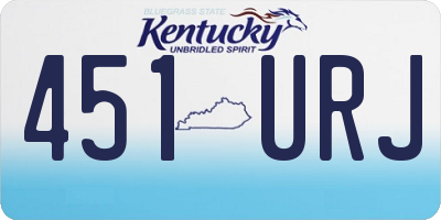 KY license plate 451URJ