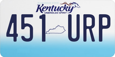 KY license plate 451URP