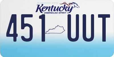 KY license plate 451UUT