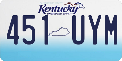 KY license plate 451UYM