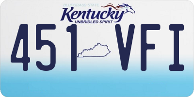 KY license plate 451VFI