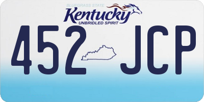 KY license plate 452JCP