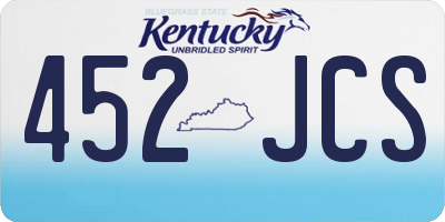 KY license plate 452JCS