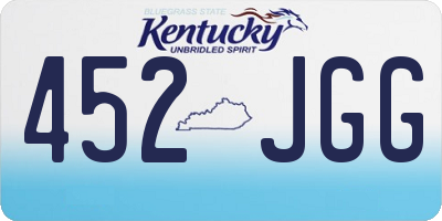 KY license plate 452JGG