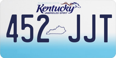 KY license plate 452JJT