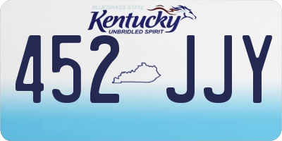 KY license plate 452JJY