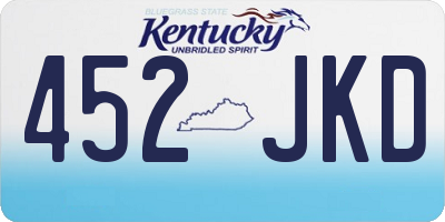 KY license plate 452JKD