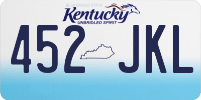 KY license plate 452JKL