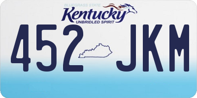 KY license plate 452JKM