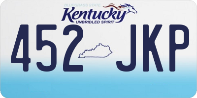 KY license plate 452JKP