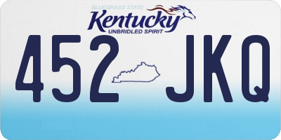 KY license plate 452JKQ