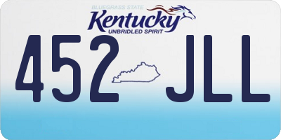 KY license plate 452JLL