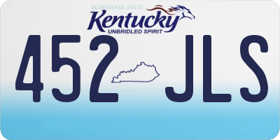 KY license plate 452JLS