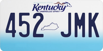 KY license plate 452JMK