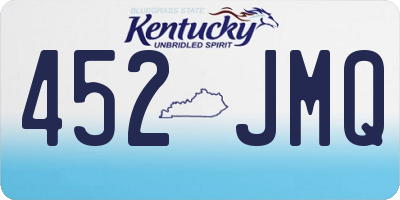KY license plate 452JMQ