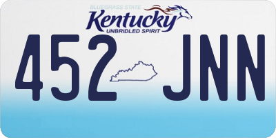 KY license plate 452JNN