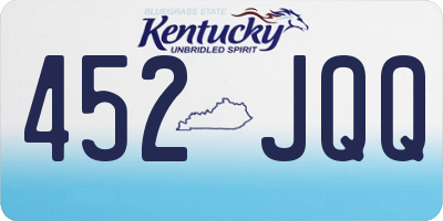 KY license plate 452JQQ