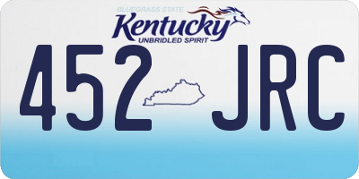 KY license plate 452JRC
