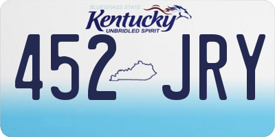 KY license plate 452JRY