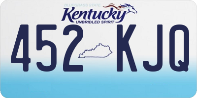 KY license plate 452KJQ