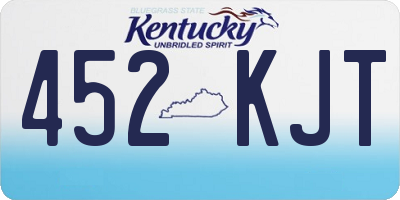 KY license plate 452KJT