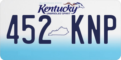 KY license plate 452KNP