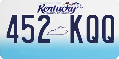 KY license plate 452KQQ