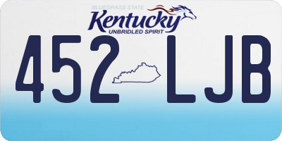KY license plate 452LJB