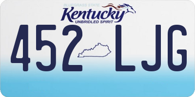 KY license plate 452LJG