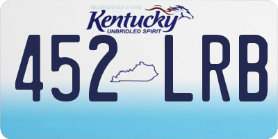 KY license plate 452LRB