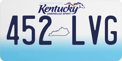 KY license plate 452LVG