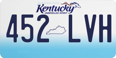KY license plate 452LVH