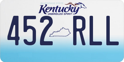 KY license plate 452RLL