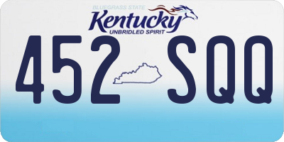KY license plate 452SQQ