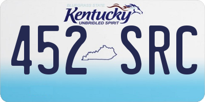 KY license plate 452SRC