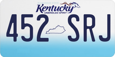 KY license plate 452SRJ