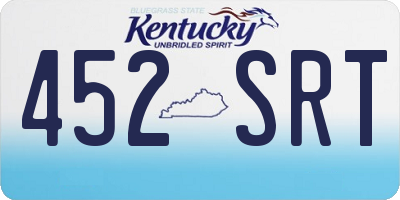 KY license plate 452SRT