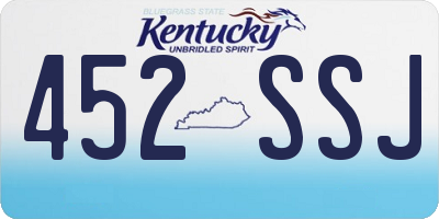 KY license plate 452SSJ