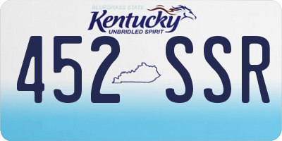 KY license plate 452SSR