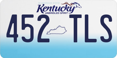 KY license plate 452TLS