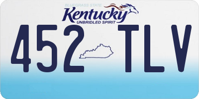 KY license plate 452TLV