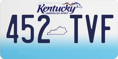 KY license plate 452TVF