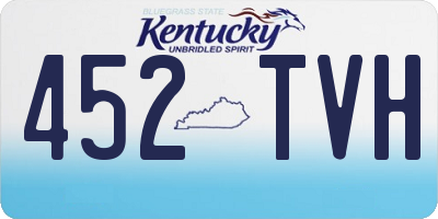 KY license plate 452TVH