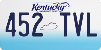 KY license plate 452TVL