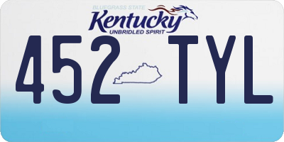 KY license plate 452TYL
